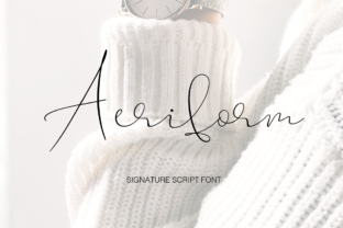 Aeriform: Elegant Calligraphy Font for Makers