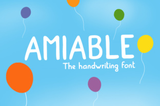 Amiable: A Cutesy Handwritten Script Font for Makers