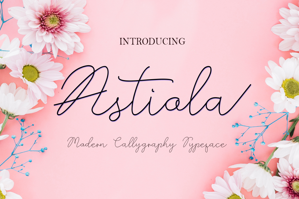 Astiola: A Modern Script Font for Small Business Branding