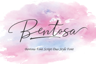 Bentosa Duo: Elegant Script Handwritten Fonts for Editorial Design
