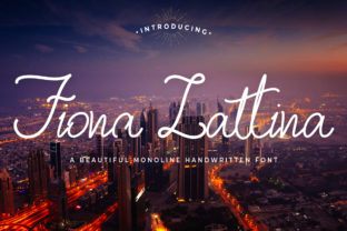 Fiona Lattina: An Elegant Script Handwritten Font for Editorial Design