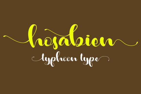 Hosabien: An Elegant Script Handwritten Font for Editorial Design