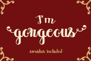 I m Gorgeous Font for Handmade Brands