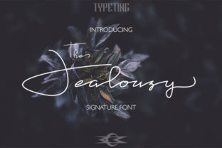Jealousy Signature Font for Elegant Handmade Designs