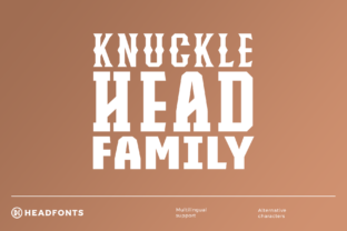 Knuckle Head Font for Small Business Branding
