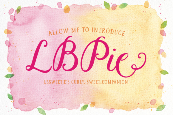 LBPie: A Sweet Script Font for Branding