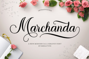 Marchanda: An Elegant Script Font for Editorial Design