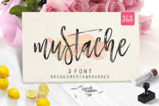 Mustache Family Font for Handcrafted Branding