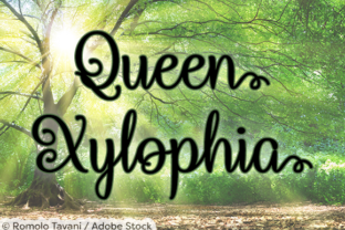 Queen Xylophia: Elegant Script Font for Makers