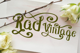 Rad Vintage Font for Elegant Editorial Design