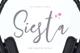 Siesta: A Modern Script Font for Editorial Design