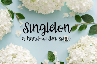 Singleton: A Handwritten Font for Branding