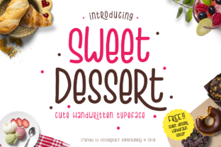Sweet Dessert Font for Playful Campaign Design