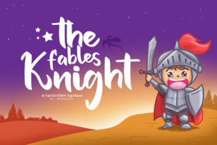 The Fables Knight: Bold Script Typeface for Web Design