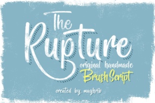 The Rupture: A Hand-Painted Script Font for Editorial Impact