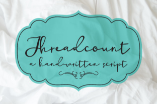 Threadcount: A Handwritten Script Font for Makers